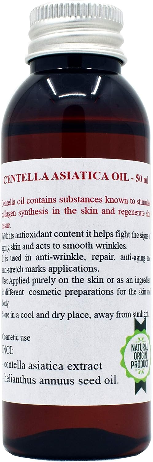 Centella Asiatica oil 50 ml, Known also as Gotu kola oil, acts as an anti-aging, toning, firming - Image 3
