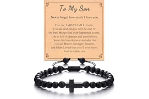 Tarsus Cross Bracelet for Men Teens, Cross Jewelry Christian Gifts for Easter, Christmas, Birthday, Religious ...