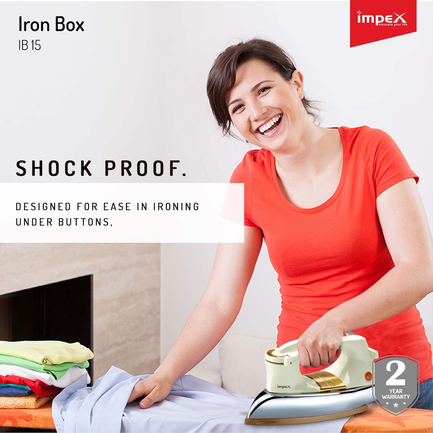Heavy Weight Dry Iron Box 1000 Watts Impex Best Price With Best