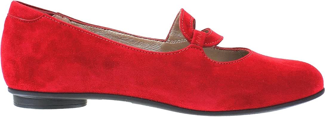 red suede flats womens