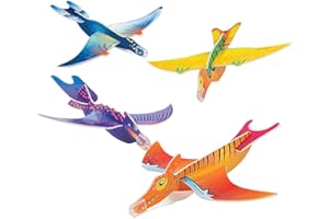 Fun Express Dinosaur Glider Toys - Set of 48 - Party Favor and Toys