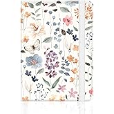 Passport Holder for Travel Essentials, RFID Premium Leather Passport Wallet Cover Case for Travel Must Haves Accessories, Passport Holders for Women Men beautiful flowers