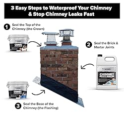 MasonryDefender Chimney Flashing Sealer - Flexible