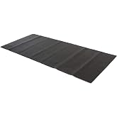 Stamina Fold-to-Fit Folding Equipment Mat (84-Inch by 36-Inch), Black | Fold-to-fit equipment mat helps protect floors during workouts