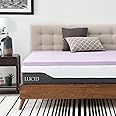 LUCID Lavender Infused Memory Foam Mattress Topper, Twin XL, 2 Inch, Ventilated Design - Lavender Topper