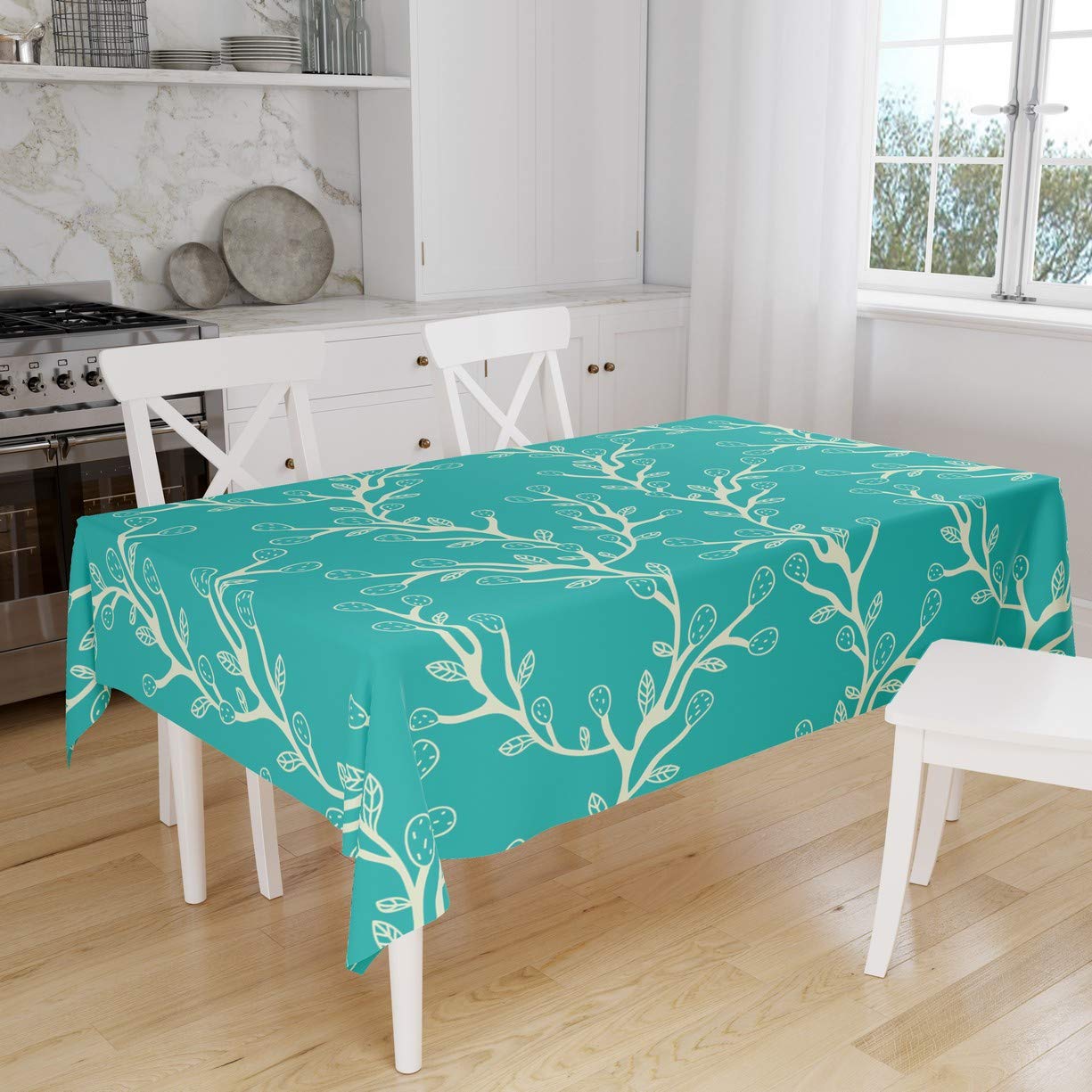Bonamaison Kitchen Decoration, Tablecloth, 140cm x 160cm - Designed and Manufactured in Turkey