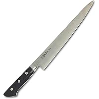 MASAMOTO AT 10 Inch Sujihiki Professional Japanese Slicer Knife Double-Bevel Stainless Steel Sharp Blade 270mm