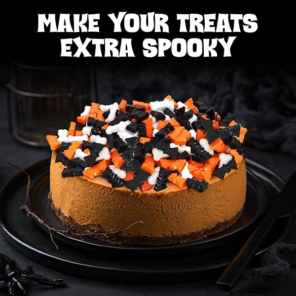 BULK HALLOWEEN CANDY – 4LB SPOOKY BATS & BONES HARD CANDY – BLACK & ORANGE PARTY TREATS FOR TRICK-OR-TREAT, CANDY BUFFETS & SPOOKY CELEBRATIONS