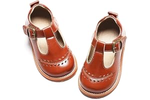 Flaryzone Toddler Little Girl Mary Jane School Uniform Oxfords Flat Dress Shoes