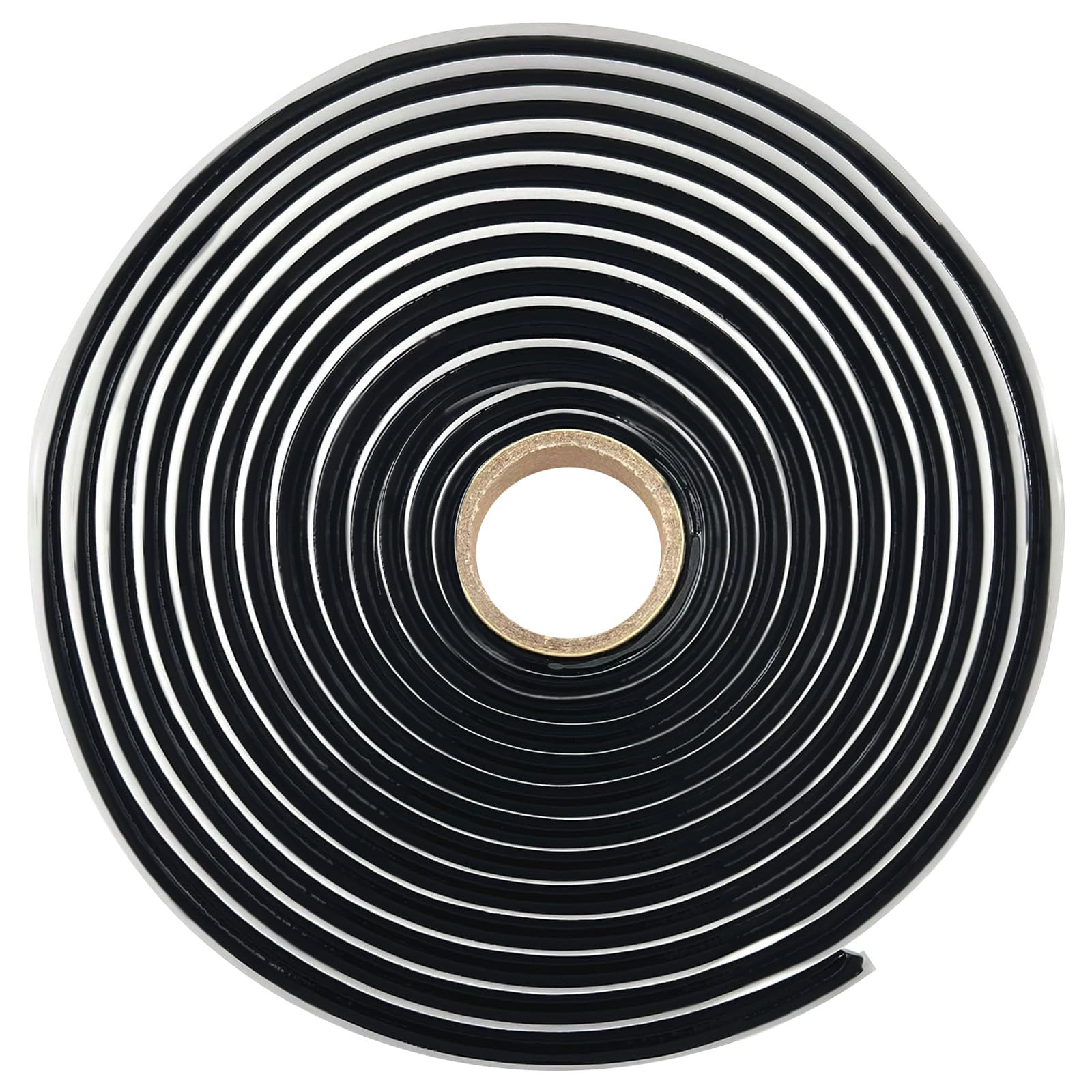 Flintronic Butyl Sealant Tape, Black Butyl Sealant Rubber, 8mm(Φ) x 4M(L) Butyl Sealing Rope, Butyl Seal Putty Tape for Leaks, Automotive Truck Window Door RV Repair Windshield Headlamps Roof Sealant