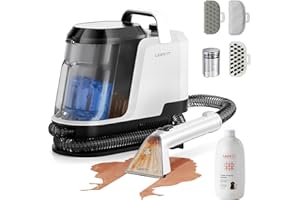 uwant Portable Carpet Cleaner 18Kpa Powerful Suction Upholstery Cleaner Machine for Pet, Spot Cleaner with Specialty Tools for Car, Couch, Rug, Sofa, Furniture (Motor 18Kpa)