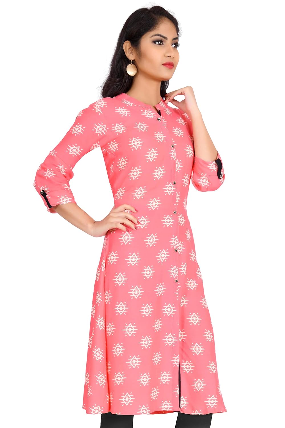 anica women's rayon a-line kurti casual and party wear