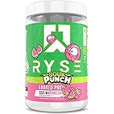 RYSE Loaded Pre Workout Powder - Sour Punch Watermelon - Daily Pre-Workout for Men & Women with 300mg Caffeine, Beta Alanine, and Citrulline for Pump, Focus, and Energy - 30 Servings