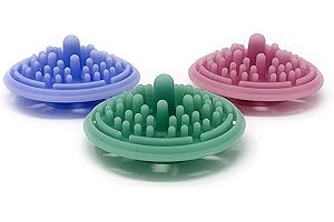 Paint Puck Paint Brush Cleaner (3-Pack, Multicolor) – Reusable Silicone Insert with Suction & Nubs for Cleaning Acrylic, Oil & Watercolor Brushes – Fits Cups for Classroom, Studio & Home Use