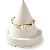 Oirlv Microfiber Single Bracelet Display Stand Professional Jewelry Stand for Bangle Bracelet Watch (Creamy-white,Microfiber)