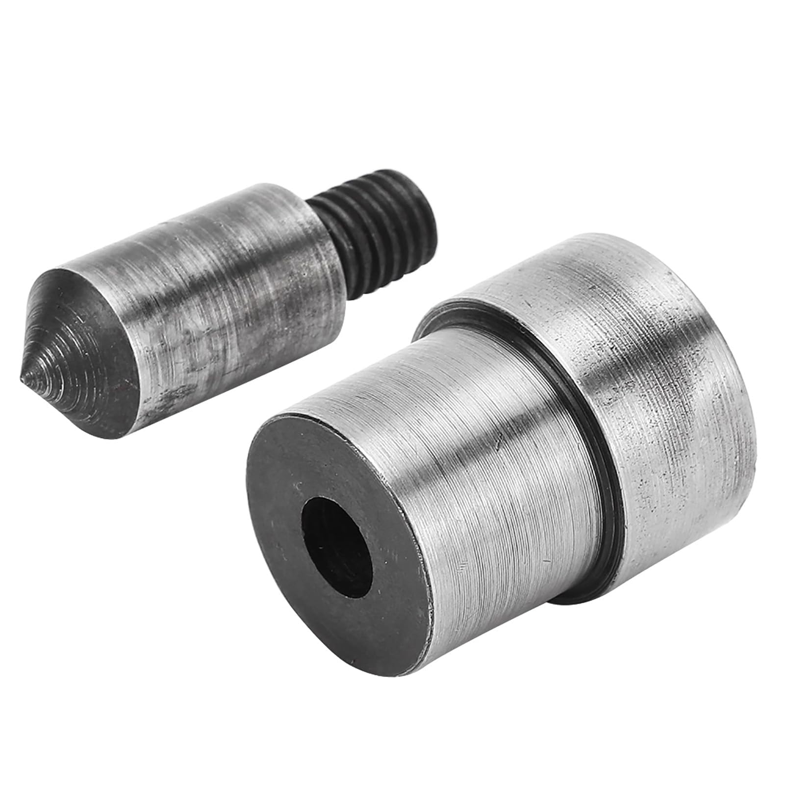 2Pcs Leather Craft Hole Punch Set,Sheet Metal Punch Hole Punch,Metal Inner Hex Hole Cutter Steel Grommet Die Mold Heavy Duty Hand Press Machine Eyelet Puncher for Belt Watch Band