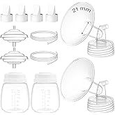 Gotocut 21mm Flange Kit Compatible with Spectra S1/S2/9 Plus/Motif Luna, Includes Flange 21mm, Bottles, Tubing, Valves, and Backflow Protectors