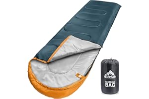 MEREZA Sleeping Bags XL for Adults Mens Large Wide Sleeping Bag for Camping & Backpacking Big and Tall Sleeping Bags for Women 4 Season Warm & Cool Weather with Compression Sack 20-32°F