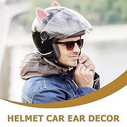 Motorcycle Helmets 3 Pairs Cat Ears for Helmet Self