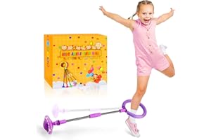 Chridark Ankle Skip Ball for Kids - Foldable Flash Wheel Skip Ball, Outside Game Toys for Kids & Adults, Gift for Boys & Girls Age 5 6 7 8 9 10 Years Old