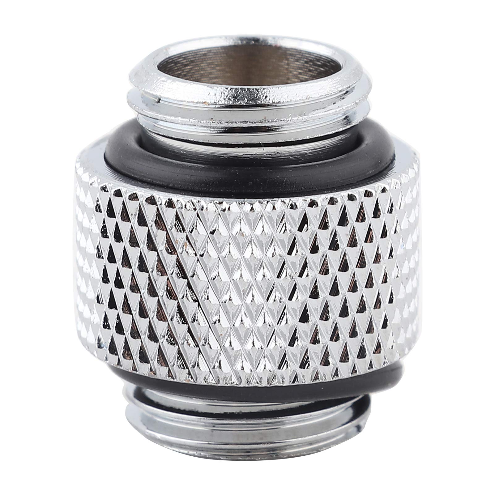 2pcs G1/4 Water Cooling Fitting Adapter, G1/4 Thread Fitting Extender with Silica Gel Seal Ring for Water Cooling System