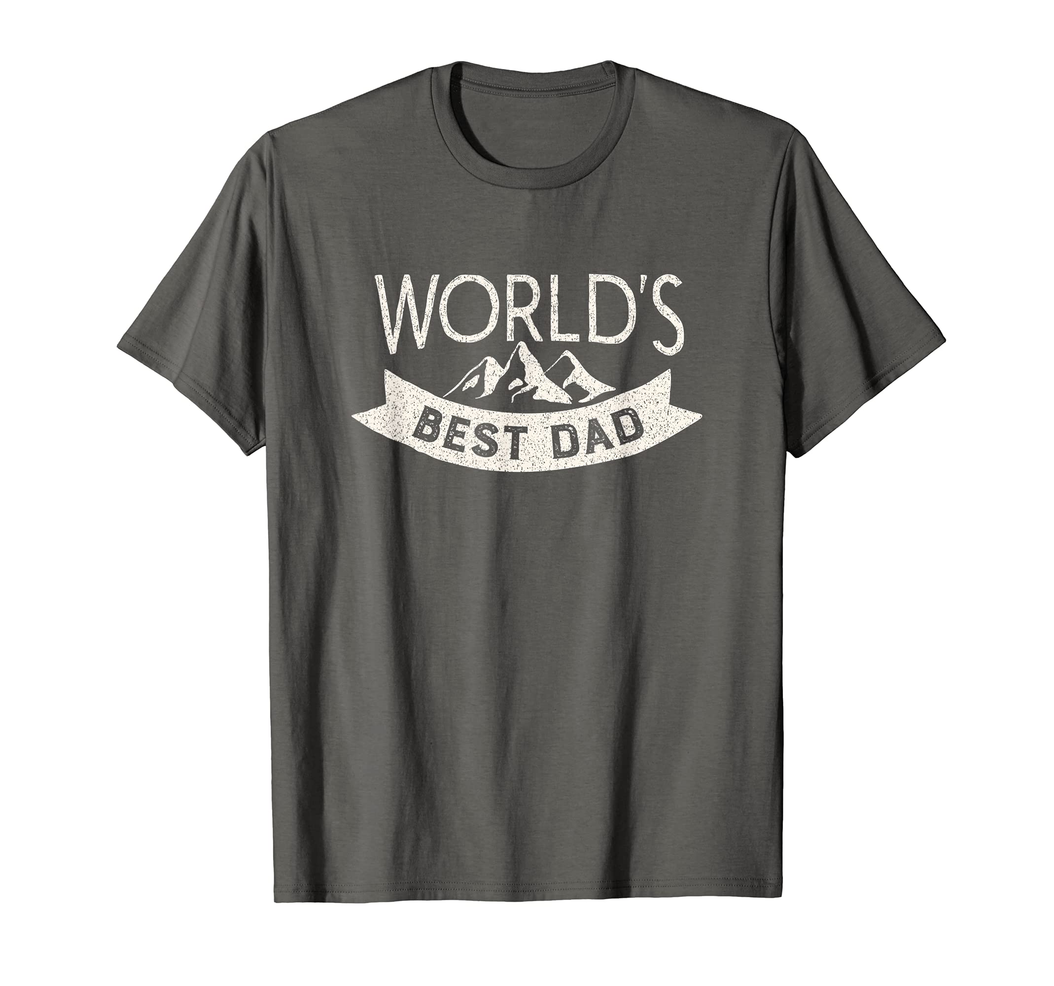World's Best Dad Camping Hiking Outdoor T-Shirt