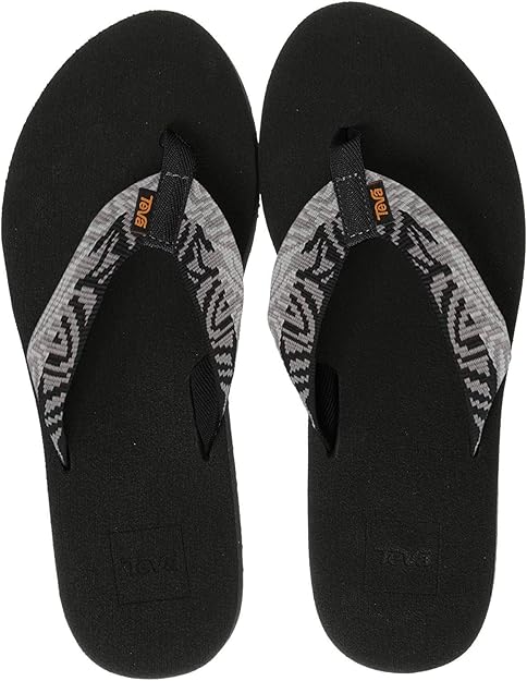 womens black teva flip flops