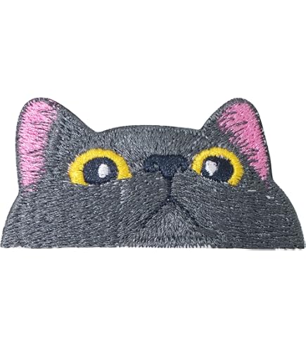 2-Piece Beaded Cat & Fox Applique Patches - Sew On DIY Iron On Patches For Clothes, Bags, Hats (Multicolor)
