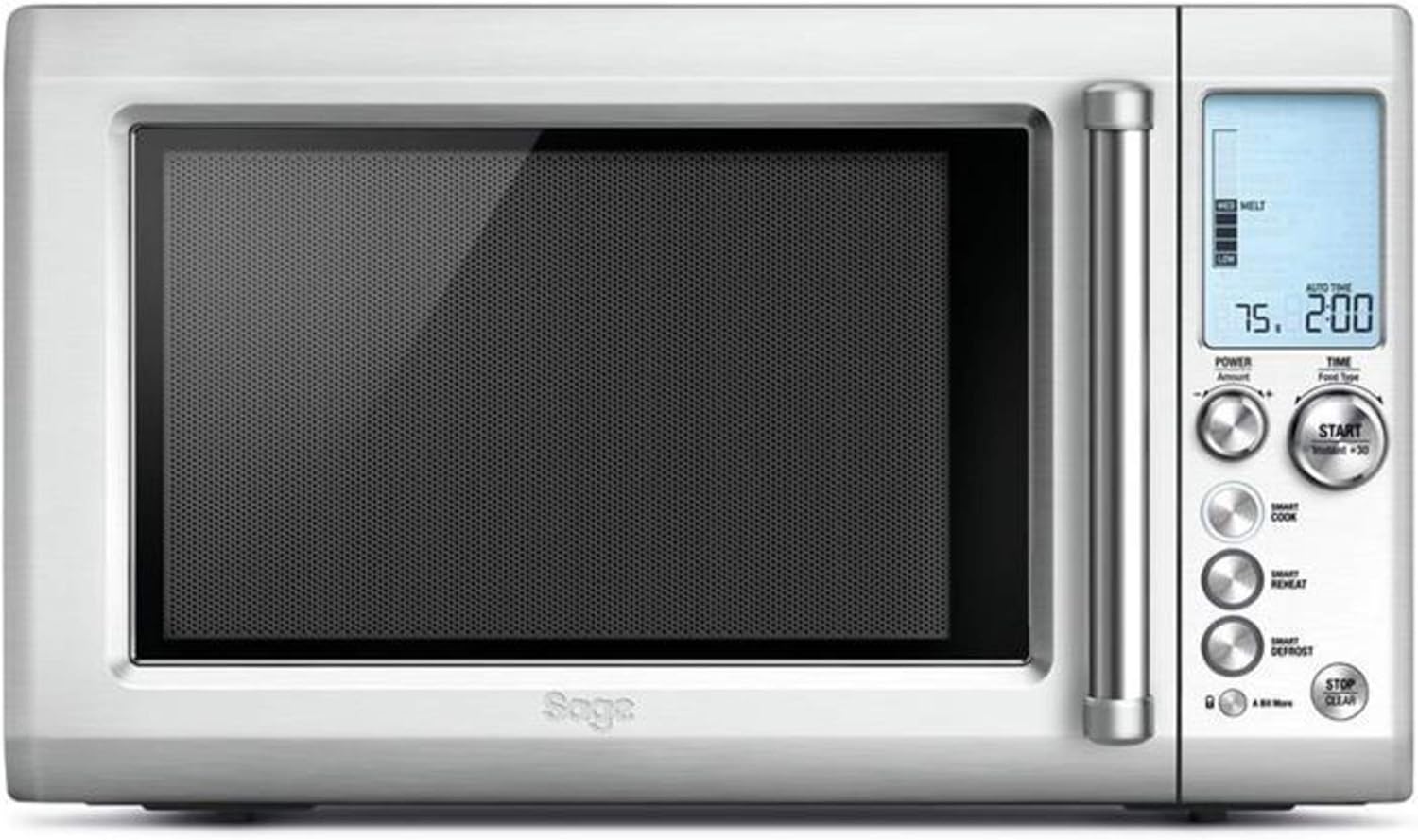 Sage BMO700BSS the Quick Touch Crisp Microwave with Smart Cook Menu Silver BigaMart