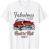 50s Rockabilly Vintage 1950s Clothing for Women Men Tshirt T-Shirt