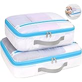 Cambond Mesh Packing Cubes for Travel Women - Lightweight Travel Bags Luggage Packing Organizer Travel Cubes for Suitcase with Handle