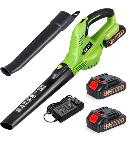 Leaf Blower GARCARE 20V Cordless - 140MPH Air Speed With 2.0Ah Battery & Fast Charger For Yard Cleanup Garcare Hedge Trimmer Parts