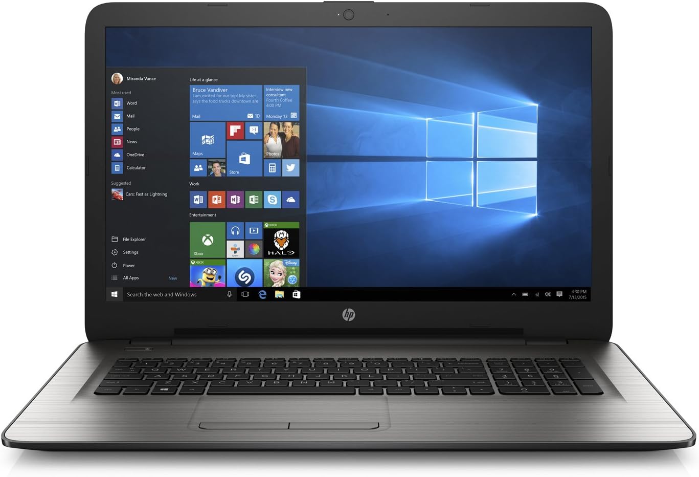 Amazon.ca Laptops Hewlett Packard 17.3Inch HD Touchscreen Notebook