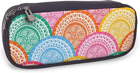 Amazon Co Jp ペンケース スタイリッシュドット Pen Bag 筆箱 かわいい 文房具 収納ケース 高校生 女子 中学生 Puレザー ペンポーチ 子供 プレゼント ホーム キッチン