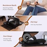 MERACH Under Desk Elliptical Machine 12 Speed Remote Control Quiet Pedal view 6