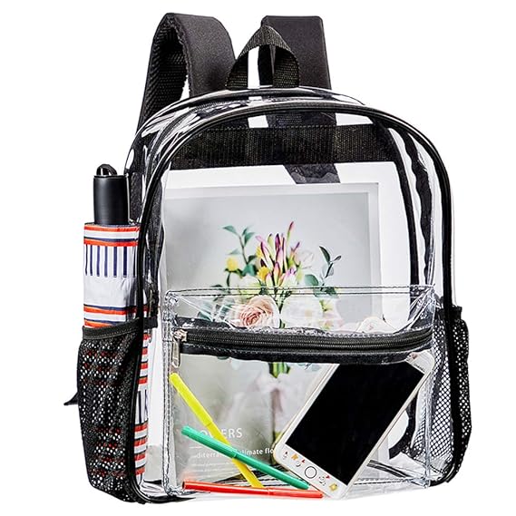 see through mini backpack