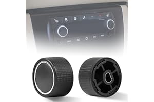 VOFONO Rear Radio Audio Volume Control Knobs 2PCS, Stereo Knob Buttons Replacement for 07-13 Chevy Chevrolet Silverado GMC Acadia Sierra Denali Yukon GM 22912547