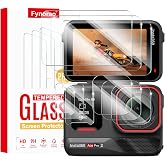3+3+3‑Pack Screen &amp; Lens Guard Protector for Insta360 Ace Pro 2 Camera, Tempered Glass for Flip Touch Screen &amp; Lens Guard, PET Film for Front Status Screen(Only for Rounded‑Square Lens Bezel Frame)