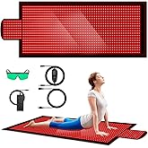 Large Red Light Therapy Mat for Full Body - 85" x 33" Extra Large Infrared Light Therapy Mat with 1400 LEDs, 660nm & 850nm Dual Wave, Timer & Pulse Modes - Ideal for Back Pain Relief, Muscle Recovery