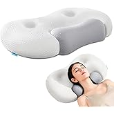 MOONYOOY Deep Sleep Pillow, Ergonomic Contour Design for Side & Back Sleepers, Orthopedic Cervical Shape Gently Cradles Head & Provides Neck Support & Shoulder Pain Relief Contour Memory Foam Pillows