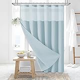 Dynamene Extra Long Shower Curtain, 84 Inch Long