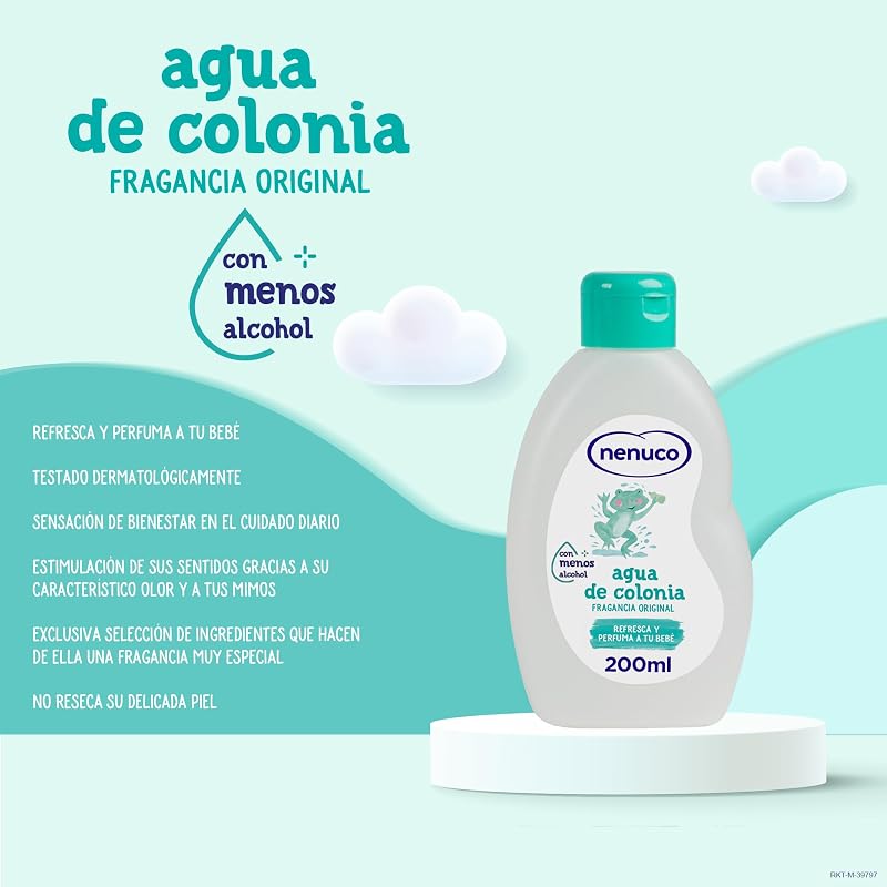 Canastilla Regalo Bebé Recién Nacido con 2 Colonias, Jabón de Baño, Leche Hidratante, Champú y Cesta