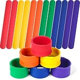 LovesTown Color Slap Bracelets Bulk, 12 PCS Silicone Snap Bracelet for Kids | Party Favors, Classroom Prizes Treasure Box, DIY Crafts, Birthday Goodie Bags Stuffers, Carnival Prizes, Soft and Safe