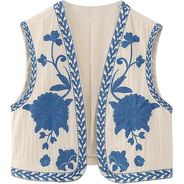 トップス Eaphi EMBROIDERY CORD VEST EMBROIDERY CORD VEST