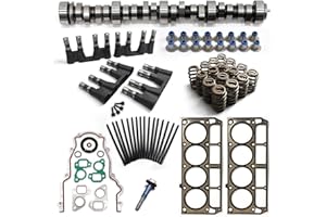 BTSCAR E1841P Sloppy Stage 3 Camshaft Kit, Fit for 4.8 5.3 5.7 6.0 6.2 LS1 LS2 LS6 LQ4 LQ9 V8 GMC Chevrolet 1997-2013 Gen Ⅲ/Ⅳ, Includes .595" LS Stage 3 Cam Kit, Pushrods, Gaskets, Lifters