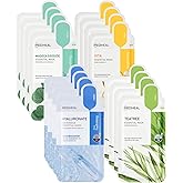 Mediheal Sheet Mask New Essential HERO 16 pack (Hyaluronate, Tea Tree, Madecassoside, Vita) | Korean Skincare Facial Sheet Mask Combo gift set