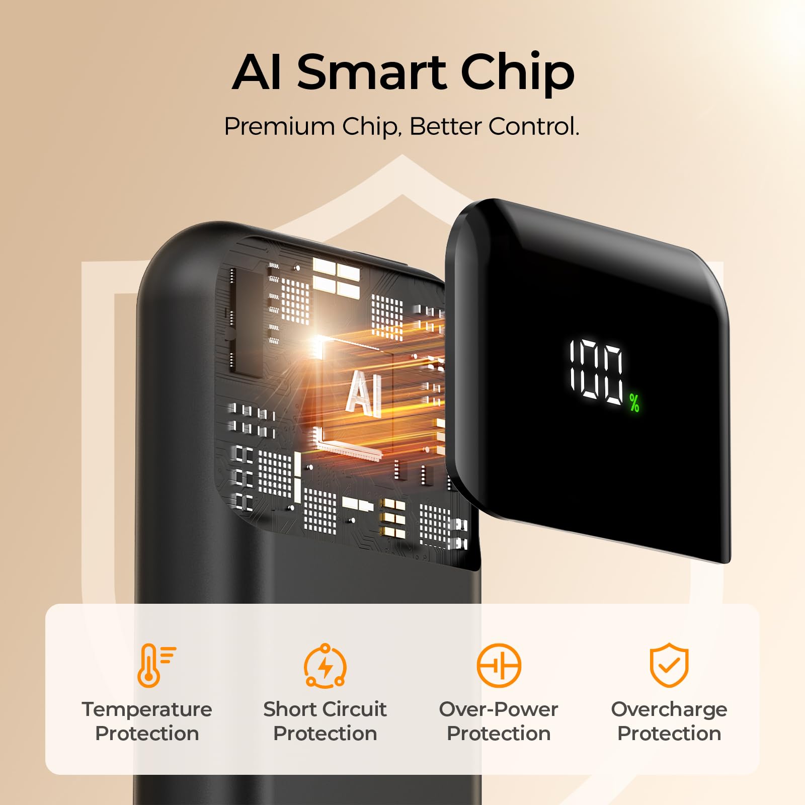 Hotdot Hand Warmers Rechargeable, Heat Levels (104–131°F), Real-Time Temp & Battery Display, Electric Hand Warmers, Fast Heating, Fits in Gloves/Pocket, Gifts for Women & Men