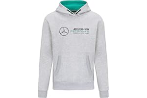 MERCEDES AMG PETRONAS Mercedes Benz AMG Petronas F1 Unisex Logo Hooded Sweatshirt -Black/Gray