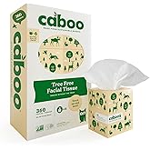 Caboo Tree Free Facial Tissue Paper, Tissue Box with 60 Sheets Per Cube, Total of 6 Cubes, 360 Total Tissues