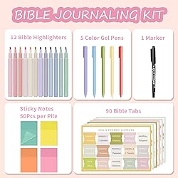 28 Pcs Bible Study Supplies,Bible Journaling Kit